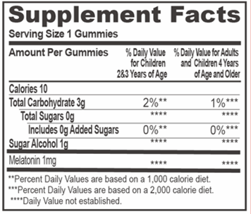 Biobor children Melatonin Gummies