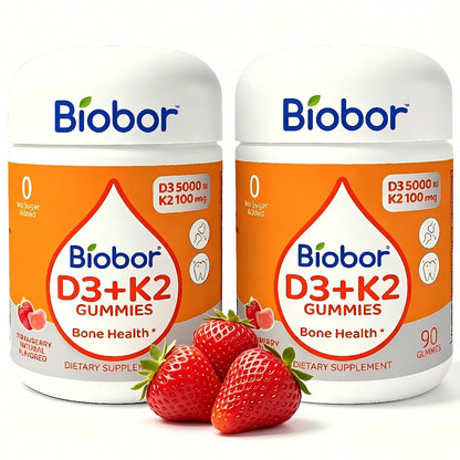 Biobor Natural Vitamin D3 K2 Gummies