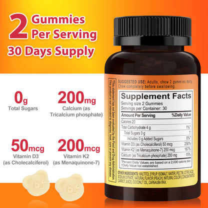 Calcium Vitamin D3+K2 Gummies