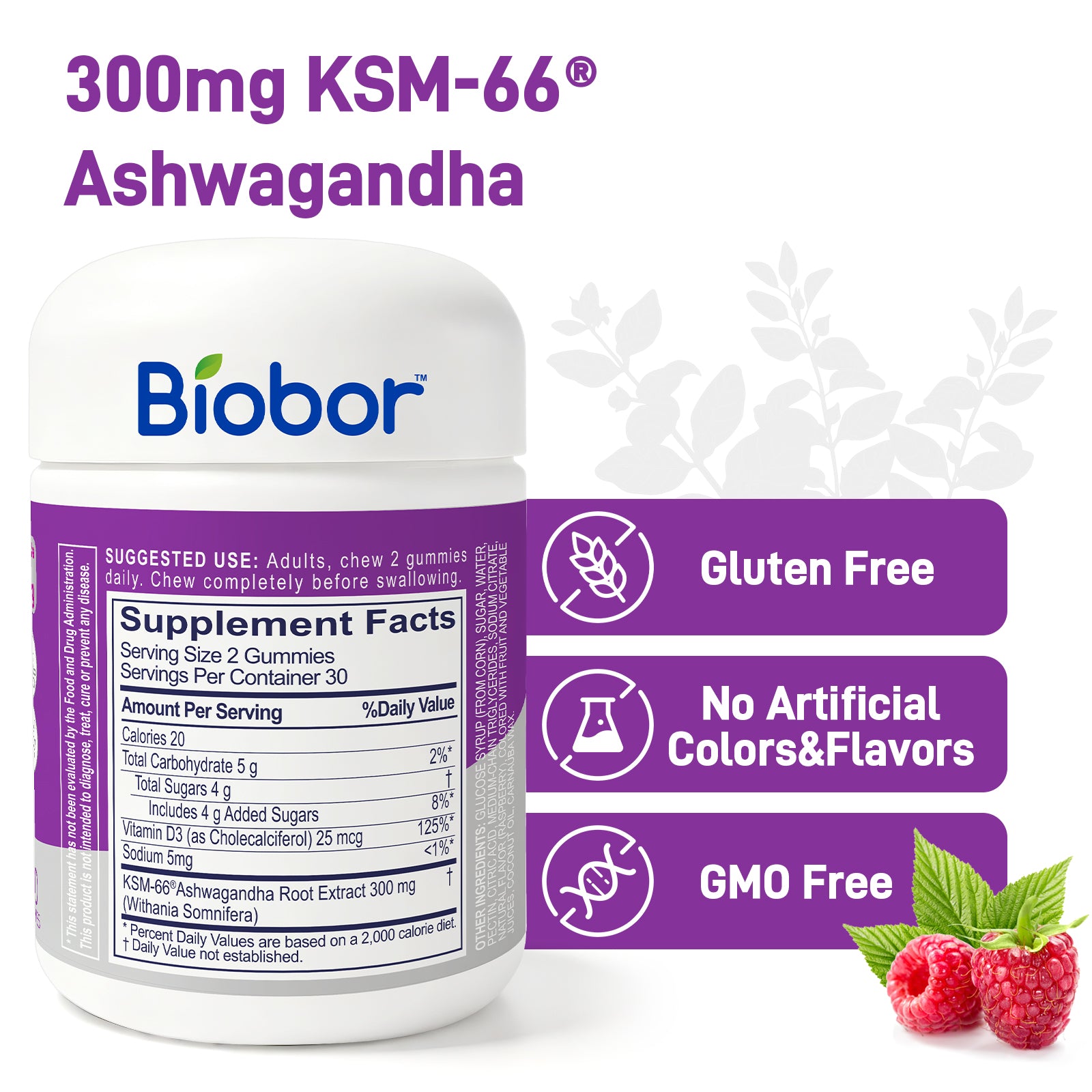 Biobor Ashwagandha Functional Gummies