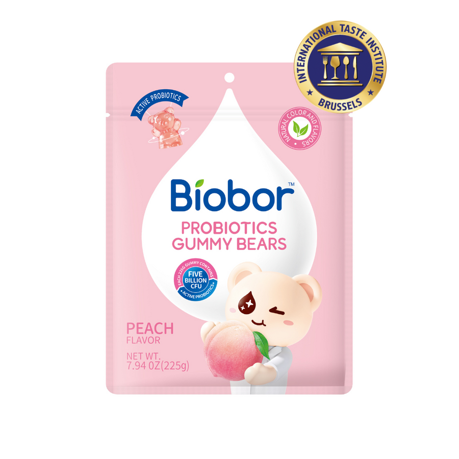 Biobor Probiotics Gummy Bears Natural Peach 225g