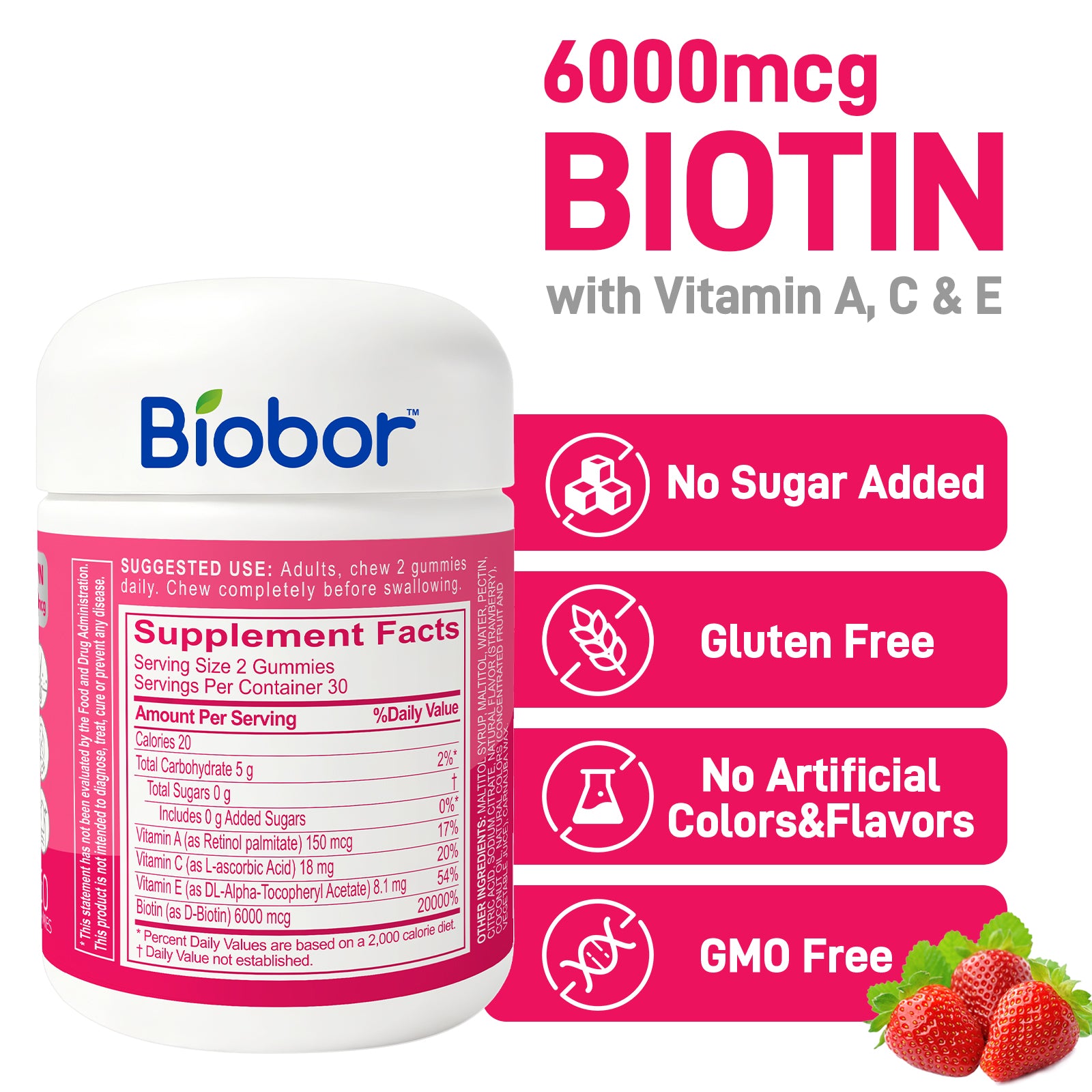 Biobor BEAUTY Gummies (No Sugar Added)