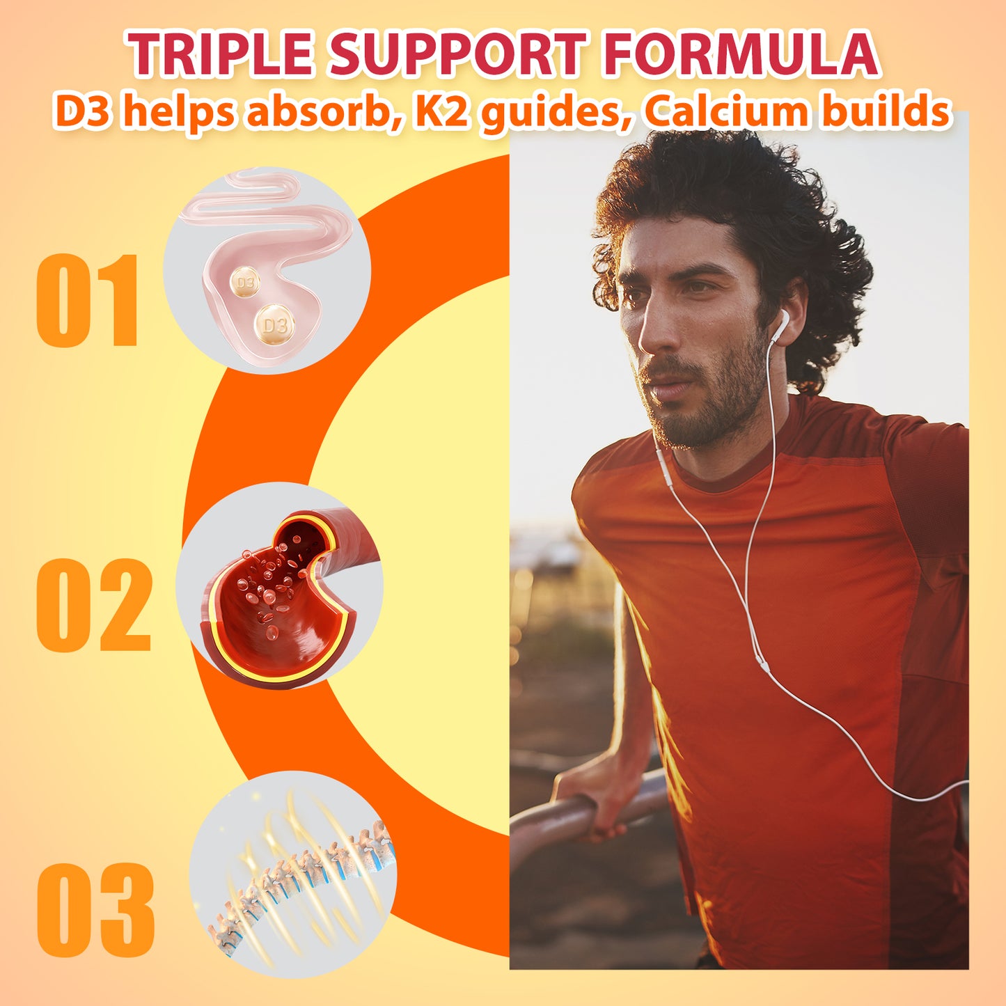 Calcium Vitamin D3+K2 Gummies