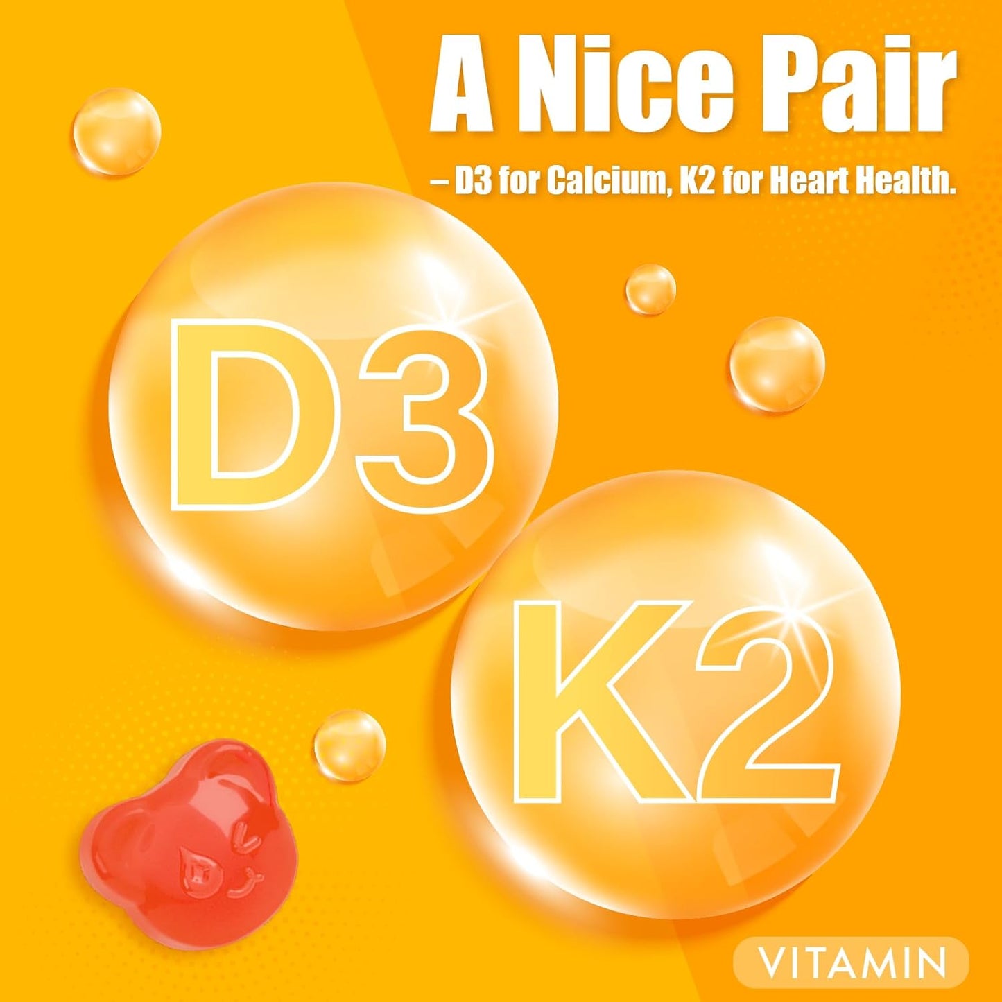 Vitamin D3+K2 Gummies
