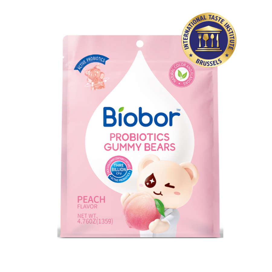 Biobor Probiotics Gummy Bears Natural Peach 135g