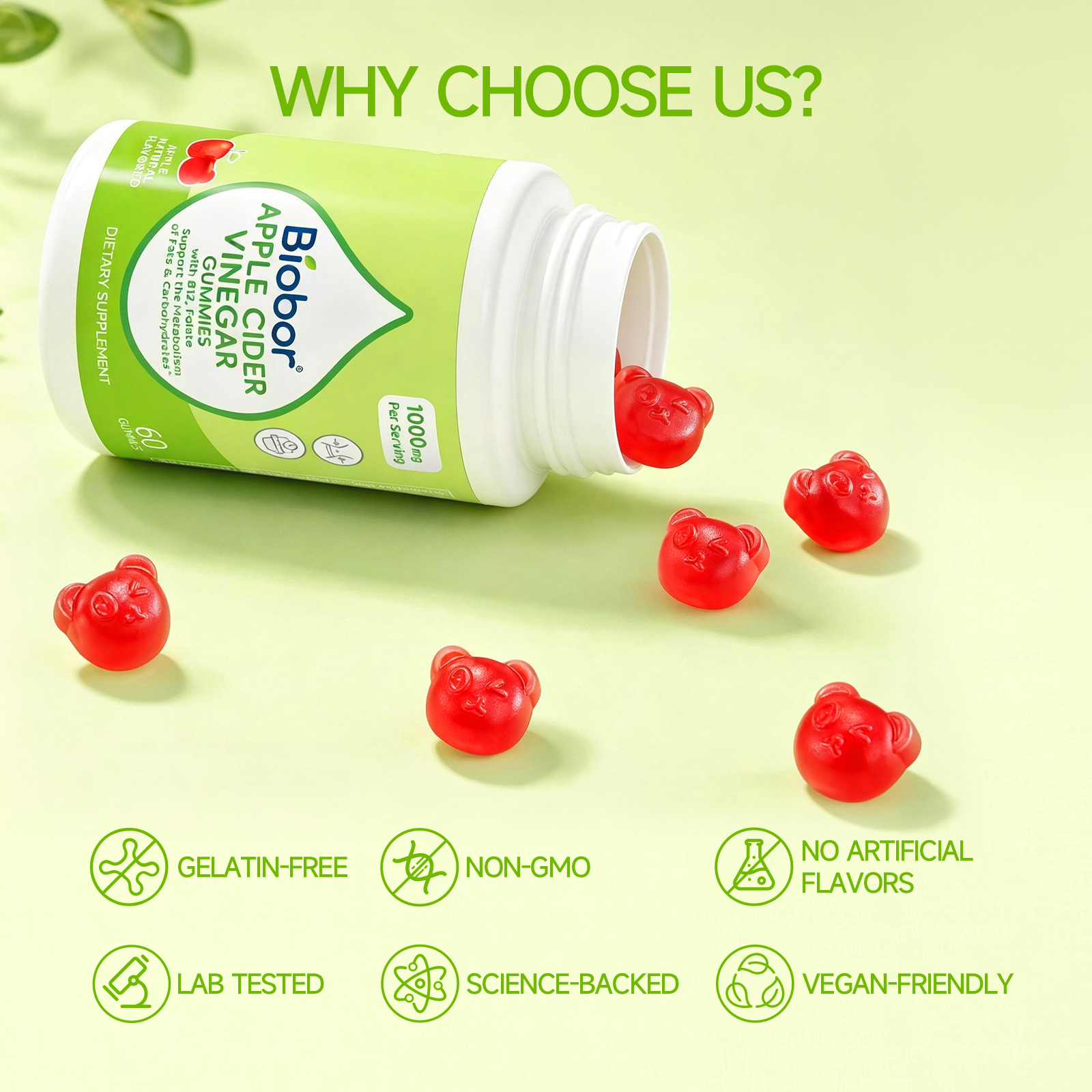 Biobor Apple Cider Vinegar Gummies