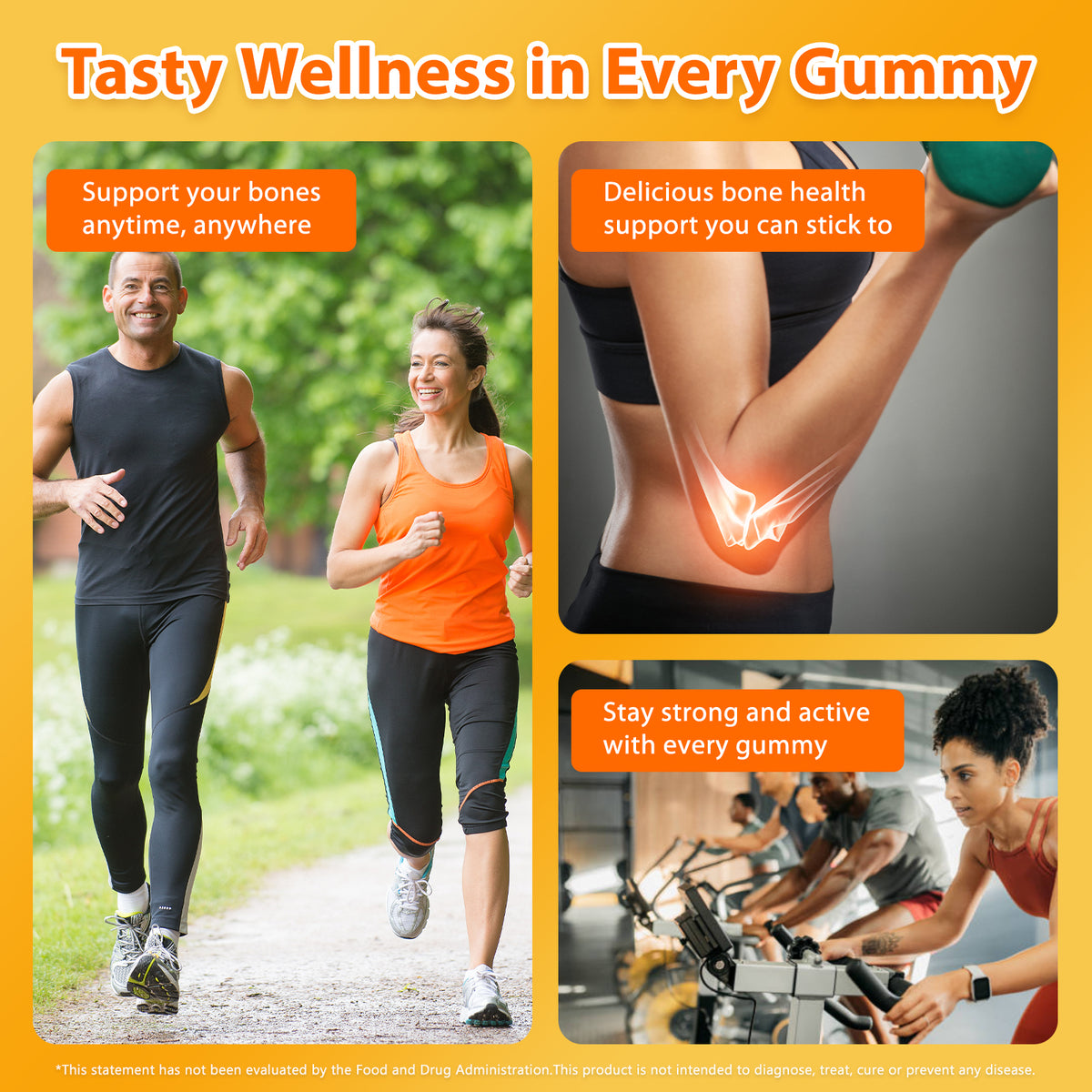 Biobor Peach-Flavored Natural Vitamin D3 + K2 Gummies