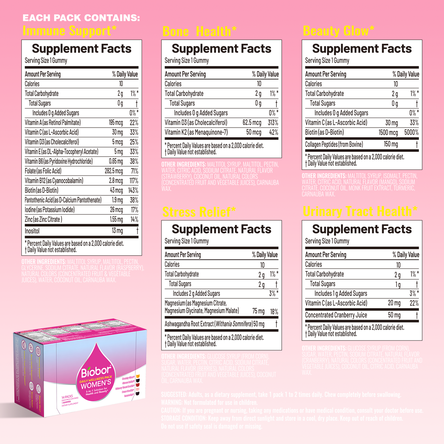 Biobor Women's Daily Wellness Packs