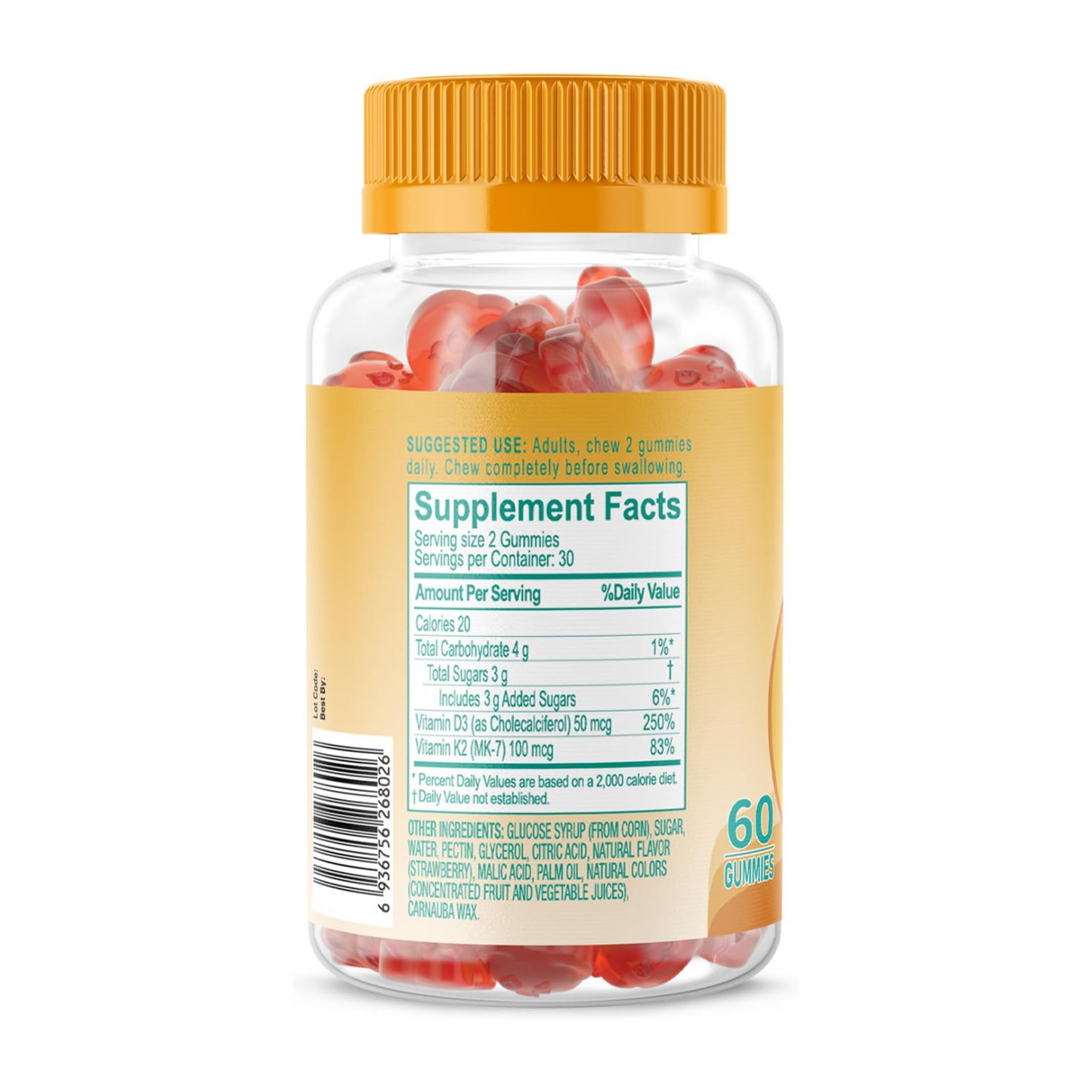 Vitamin D3+K2 Gummies