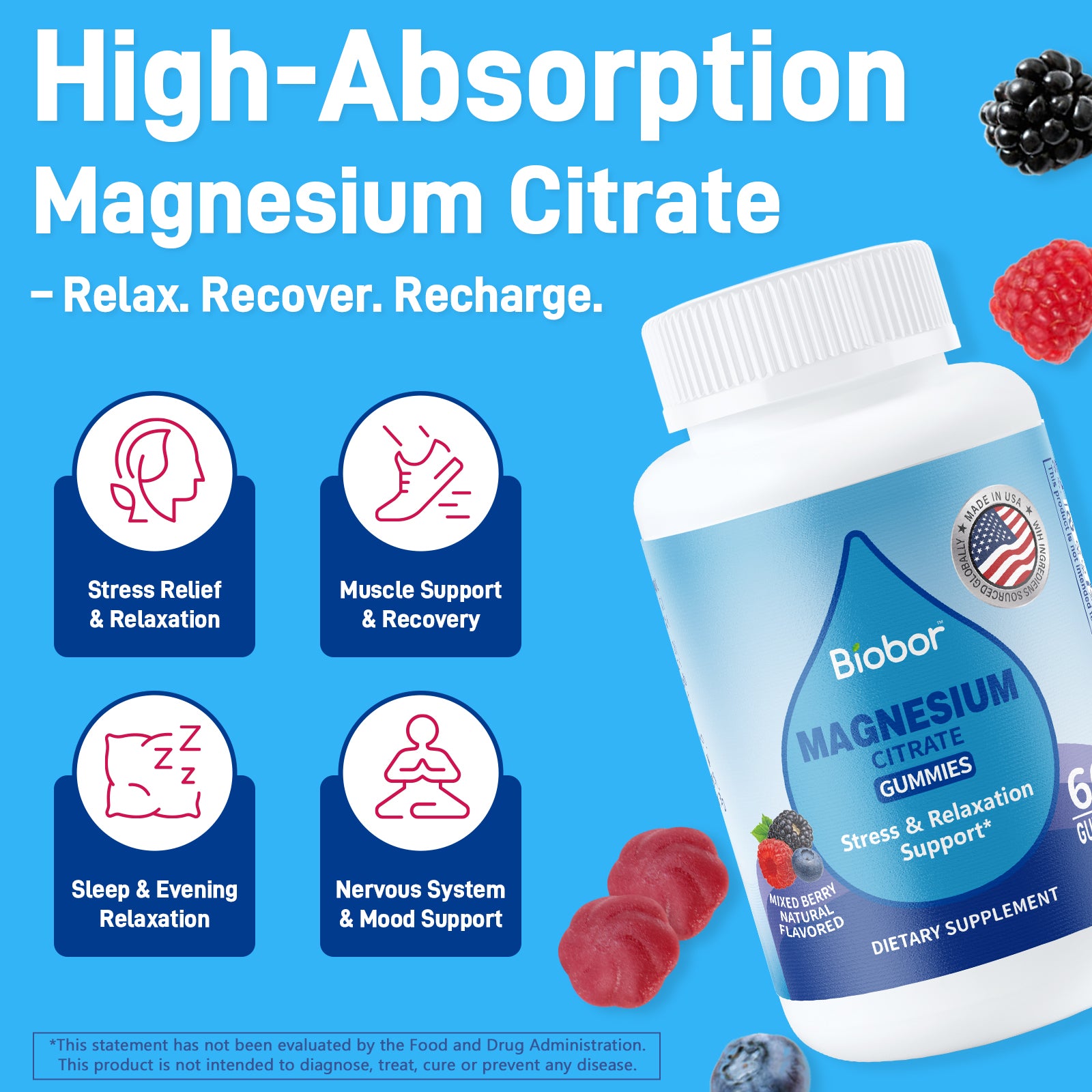 High Absorption Magnesium Citrate Gummies