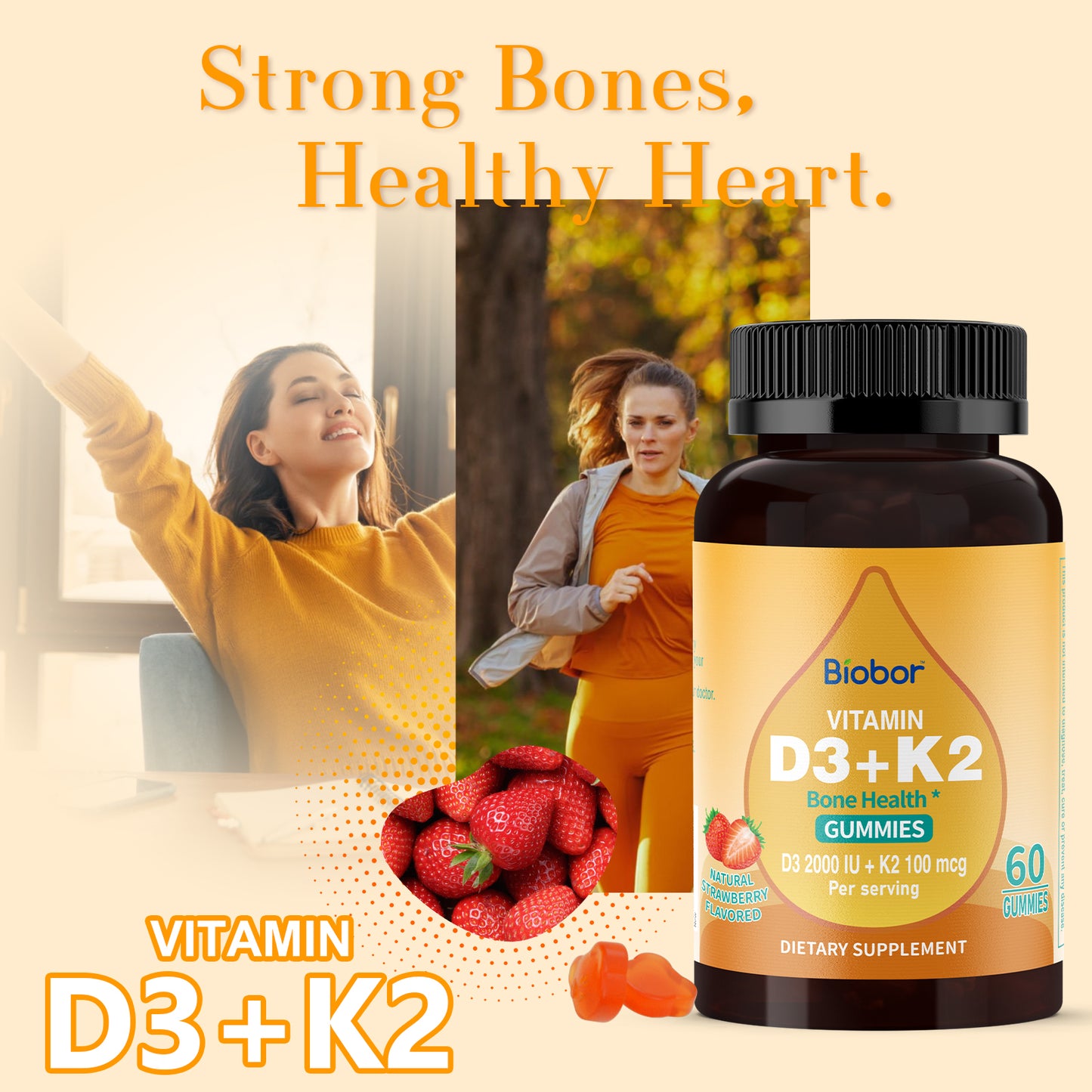 Vitamin D3+K2 Gummies