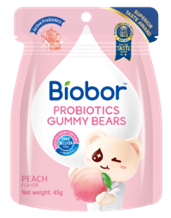 Biobor Probiotics Gummy Bears Natural Peach 23g