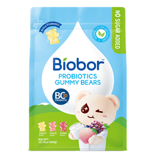 Biobor Probiotics Gummy Bears Sugar Free Assorted flavors 450g