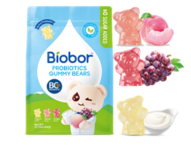 Biobor Probiotics Gummy Bears Sugar Free Assorted flavors 450g