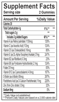 Biobor Vitamin & Mineral Gummies Mango