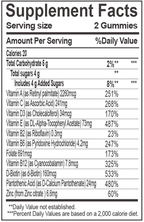 Biobor Vitamin & Mineral Gummies Strawberry