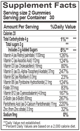 Biobor Vitamin & Mineral Gummies Mango