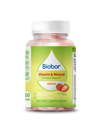 Biobor Vitamin & Mineral Gummies Strawberry