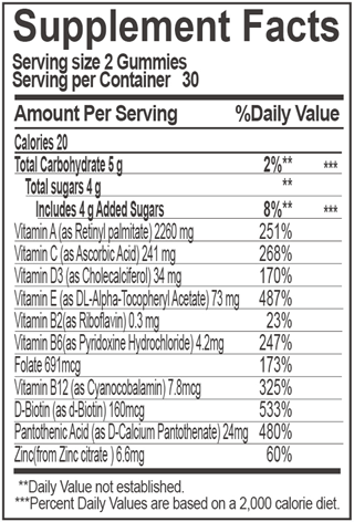 Biobor Vitamin & Mineral Gummies Strawberry